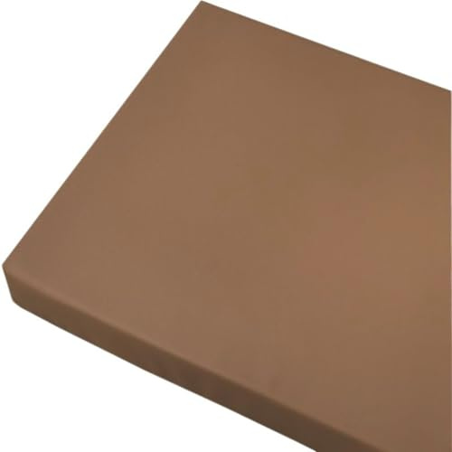 JORTUIO Bankauflage Bankkissen 80/60/90/120//140/160 Outdoor Kunstleder Sitzkissen-Wasserfestes-rutschfeste-GartenBankauflage- 5 cm Dicke Matte für Schaukel Terrasse Drinnen(Coffee,100x40cm/42x16in)