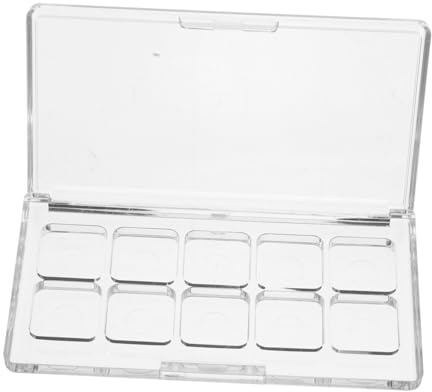 NIYANGLE Palette de Fards à Paupières Vide Multifonctionnelle en Plastique 10 Compartiments Divisés, Voyage Créativité DIY