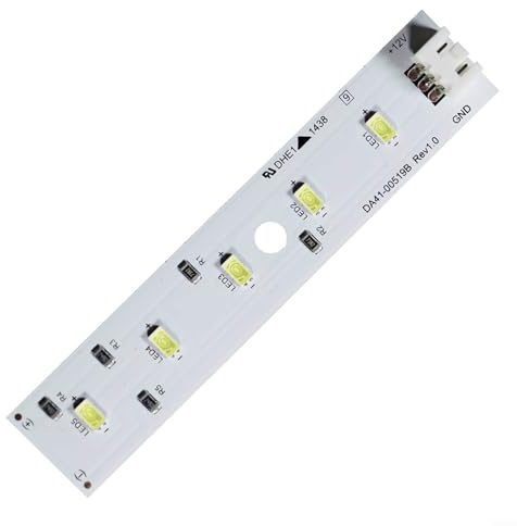 HomeVortex Tira de luz LED para refrigerador Samsung DA41 00519B, iluminación de repuesto para nevera, fácil instalación (1 unidad)