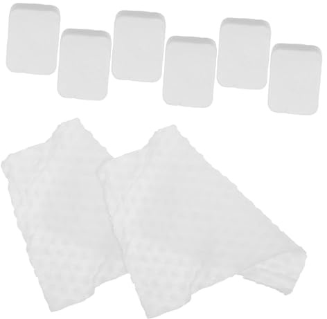 Gatuida 8stücke Pack Wiederverwendbare Wattepads Fürs Gesicht Große Baumwollquadrate Weiche Reinigungstücher Für Make-up-entfernung Kosmetik Und Gesichtsreinigung Mit Perlmuster Weiß