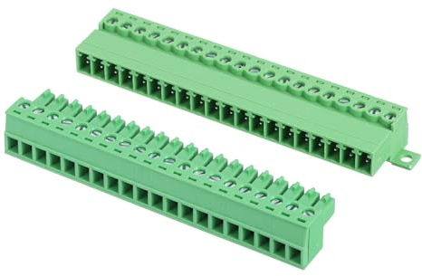 QUARKZMAN 1 Satz PCB-Klemmleiste, 3.81mm 20-Polig Leiterplatten 300V 8A | Klemmenblöcke Stecker und Steckdosen Kits