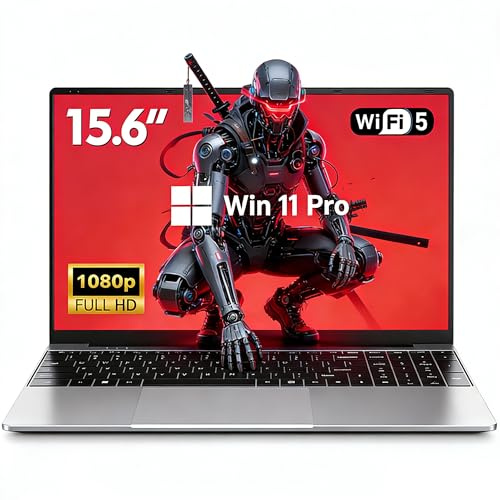 FUNYET Laptop 15.6 Full HD Display with Win11 Pro, 16GB RAM 512GB SSD(Supports 1TB TF) Notebook, i5-7Y54 Processor, Computer, 5000mAh Battery, USB 3.0, BT 5, WiFi 5, HDMI, Backlit Keyboard