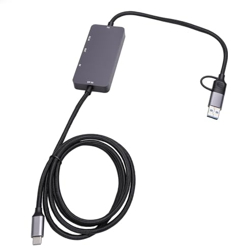 Bewinner Scheda di Acquisizione Video Esterna con Interfaccia Multimediale HD e Ingresso di Tipo C, Pass Through 4K60, Registrazione 1080P60, USB AC, PD 100 W per Riunioni di Gioco in