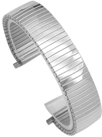 16-22mm Herr Dam Armband Elastisk Stretch Metallrem Rostfritt Stål Universal Ersättningsarmband(6)