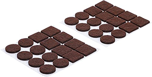 Forza uomo feltrini, marrone, 32 pezzi, 80863