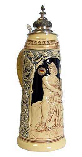KING Jarra de cerveza alemana Apolo, jarra suntuosa, réplica de 1890, jarra 1,5 litros, Limitaet 2012