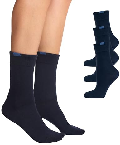 Nur Die Damstrumpor, ogenomskinliga (3-pack), Blå (Maritim 190), 39-42 EU