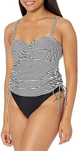 Panache Kvinnor Anya Bandeau randig tankini