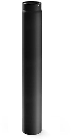 raik Rauchrohr Ofenrohr 200 mm Durchmesser 1000 mm Länge Materialstärke 2 mm legierter Stahl Senotherm-Beschichtung eingebrannt schwarz Made in EU bis 600°C