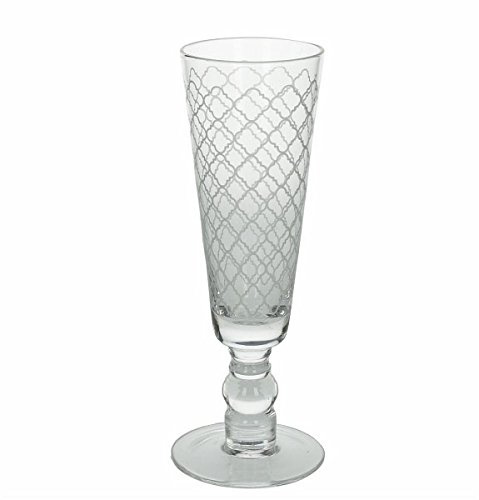 Andrea FONTEBASSO - 6 calici da champagne, 230 ml, 20 cm di altezza, decorati