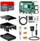 NinkBox Raspberry Pi 4 Modello B Starter Kit, RPi Barebone 8GB RAM + ROM128GB, Alimentatore 5.1V / 3A con Interruttore,Ventola, dissipatore di calore, Cavi Micro HDMI
