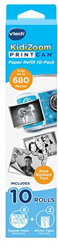 Vtech 80-417469 KidiZoom PrintCam Papier-Nachfüllpackung, 10 Stück, Weiß