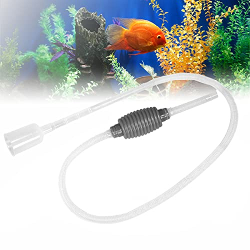 Aquarium Reiniger, 1,5 m Handbetriebener Sauger Mulmsauger, Aquarium Wasserwechsel, Aquarium-Reinigung Sand Filter Fisch Tank Kiesfilter Einstellbare Durchflussregelung für Wasserwechsel