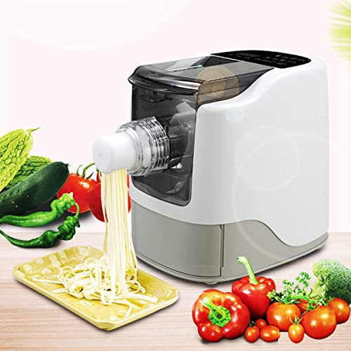 SONLED 260W Automatic Pasta Extruder, Noodle Pressing Maker, Mini Noodle Making Machine, Electric Mini Pasta Maker Kitchen Gadgets with 13 Noodle Molds, Homemade Fresh Spaghetti in 10 Minutes