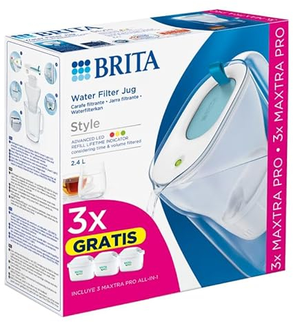 Jarra purificadora BRITA 1051127 Style azul + 3f MXPRO