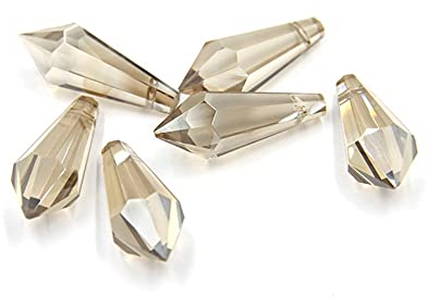 Cadeau de 38mm 10pcs / 50pcs / 200pcs pièces de Lustre en Verre de Cristal coloré U-Drop Prism for la décoration d'éclairage de Rue à la Maison for la Collections de la Maison (Color : Cognac, Size
