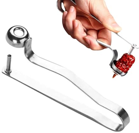 Jujube-Entkerner, Edelstahl-Jujube-Entkerner, Samenentferner, tragbares Kirschentkerner-Werkzeug, Jujube-Samen-Entferner, Dattelkernentferner für rote Datteln, Trauben und Kirschen