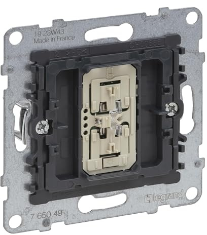 LEGRAND, SEANO Universal-Tastdimmer-Einsatz mit Neutralleiter, Phasenan-/-abschnitt mit automatischer Lasterkennung, Schraubklemmen, 150 W, 765049