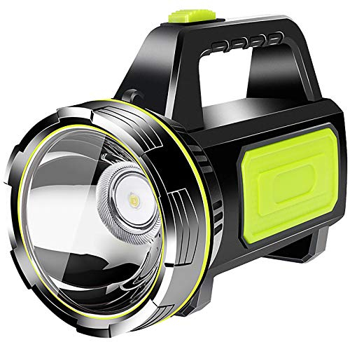 AWSGHLF Rechargeable LED Torch - Multi-Functional Camping Light, Super Bright Handheld Lamp, Portable Led Spotlight Searchlight Lantern, Waterproof Outdoor Emergency Flashlight