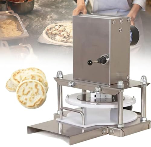 Commercial Pizza Dough Roller Sheeter, Electric Pizza Dough Roller, Stainless Steel, Suitable for Noodle, Pizza Bread and Pasta Maker Equipment