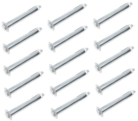 HOMOCONO 15pcs Ground Lock Screw Anchor Expansion Bolt for Driveway Speed Bumps Bolts Fasteners Expansion for Asphalt