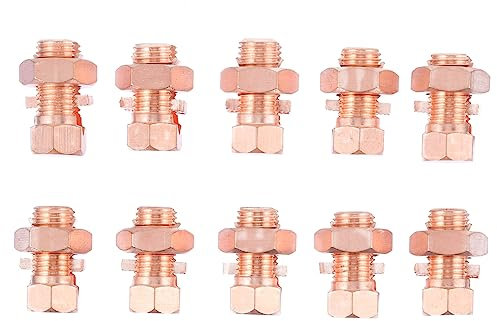 jojofuny Geteilte Bolzenverbinder 10 Stück Erdungs-geteilte Bolzen Zum Spleißen Elektrischer Leitungen