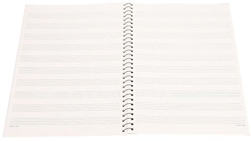 GLOGLOW Notenschreiber-Notizbuch, 50 Seiten, Musikmanuskript-Schreibpapier für Songschreiber oder Amateure (gelbes Bärenmuster)
