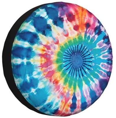 Reifenhülle Bunter Batik Reifenabdeckung Prämie Auto Reifenabdeckung Universal Ersatzradabdeckung Für Ersatzradreifen Viele Fahrzeug Caravan 17 inch