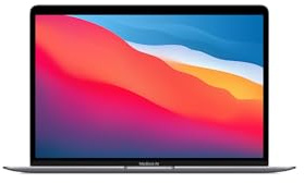 Apple MacBook Air 2020, M1 Chip mit 8-Core CPU und 7-Core GPU (13-Zoll, 8GB RAM, 128GB SSD-Speicher) QWERTZ Deutsch Space Grau (Generalüberholt)