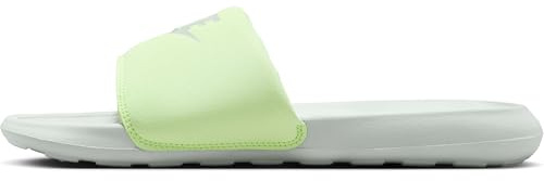 Nike Damen-Badeslipper Nike Victori One Damen-Badeslipper, Light Silver/Light Silver-Barely Volt, CN9677-010, 40.5 EU (9 US)