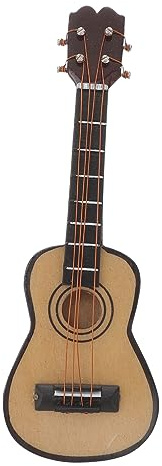 Yardwe Miniatura Chitarra per Decorazione Casa Accessorio per Miniature Strumento Musicale per Romantici e Caldi Design Elegante e