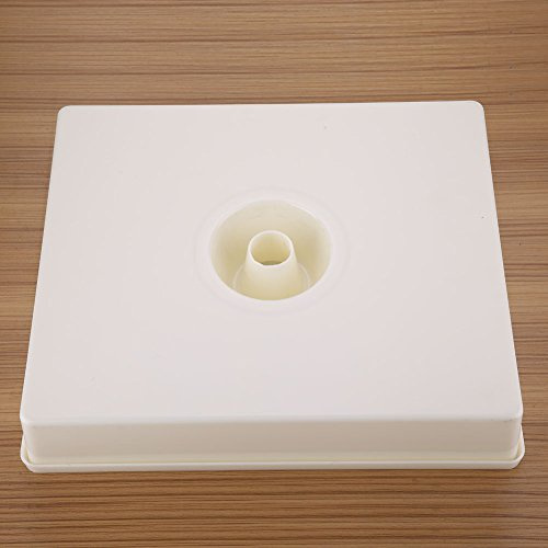 Qcwwy Alimentador de Abejas Material de Plástico Alimentador de Entrada de la Colmena 4L Capacidad para el Tazón de Bebidas de Abejas Blancas 15.35 X 12.99 Pulgadas