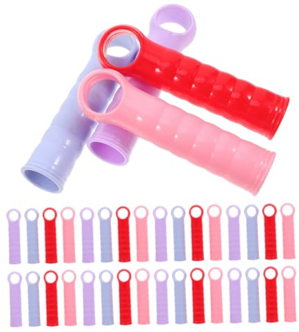 DOITOOL 40pcs Comfortable Plastic Replacement Sleeves for Mop Rods Ergonomic Grip for Home Kitchen Bathroom Living Room Cleaning Tools