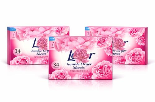 Dryer Sheet Bundle – 3 × 34 Pack Pink Bloosom Scent + E‑Ficci Thank You Card