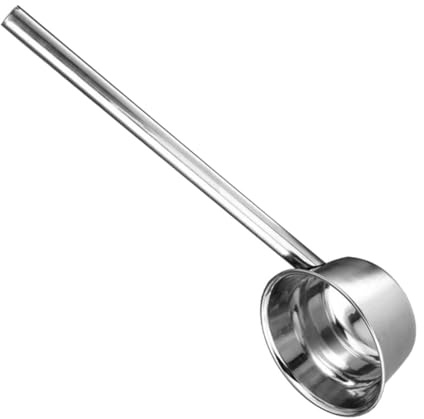 Gatuida Cucharón De Acero Inoxidable 35 Cm Diámetro 12 Cm, Cuchara De Agua Multiusos, Utensilio De Cocina Práctico Para Hogar y Jardín, Cucharón Grande Para Cocinar y Servir,