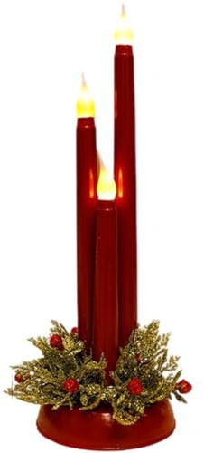 HiyyFloy Flamlösa LED-ljus för julfirande, batteridrivna koniska ljus, flamlösa teljus, bröllopsljus, heminredning