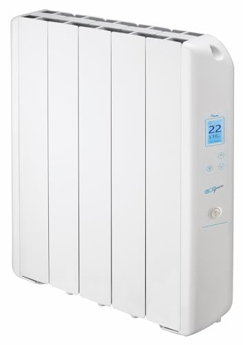 FARHO Radiatore elettrico a inerzia fluida 550W | Eco Green WiFi 05 Elementi | Bianco | WiFi integrato | Basso consumo | Garanzia 20 anni
