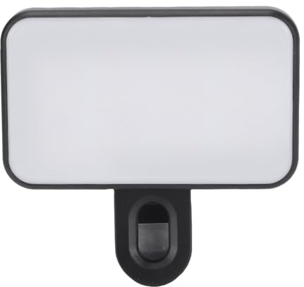 Cocoarm Luz Selfie Recargable con 12 LED y 3 Modos para Videollamadas y Streaming