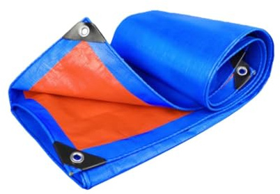 Tarpaulin 150 x 250 cm Heavy Duty, with Eyelets Camping Ground Sheet Pe Material, Mould-Proof for Garden Furniture Camping Ground Sheet Truck Cover, Blue