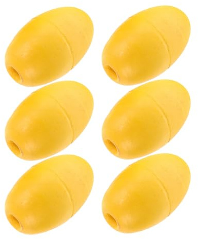 Alasum Lot de 6 Bouées d'ancrage Flottantes Jaunes pour Kayak, Canoë et Yacht, Corde D'ancre Résistante aux Intempéries, Flotteurs Compacts pour Frein de Dérive et Amarrage Sécurisé