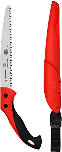FELCO 621 Säge (Länge 42 cm, Holzsäge mit ziehendem Schnitt, Sägeblatt 24 cm, Gartensäge mit ergonomischen Griff, für schwere Sägearbeiten, Schnitt-ø 80 mm), 26 x 16 x 12 cm