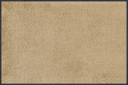 Wash+Dry Fußmatte, Sahara 60x90 cm, innen und außen, waschbar, Beige