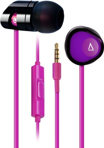 Creative MA200 Headset (kabelgebunden, Android-Steuerungsfunktionen für Anrufe und Musikwiedergabe) für Android-, iOS- und andere Smartphones schwarz/purpur