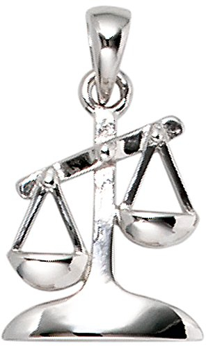 Jobo Sternzeichen-Anhänger Waage aus 925 Sterling Silber