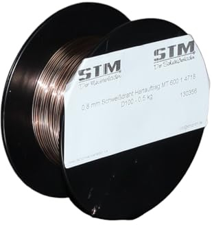 Schweißdraht Hartauftrag MT 600 HB 1.4718 0,8 mm 0,5-15KG D100 D200 K300 (D100, 0,5 Kg)