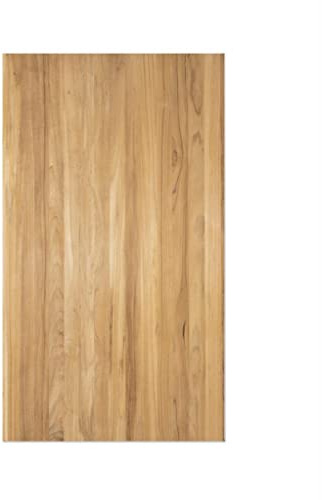 BioMaderas Tablero de madera maciza de teca de 30 mm de grosor/encimera/placa de muebles/estantería/recorte/FSC® 100% láminas continuas