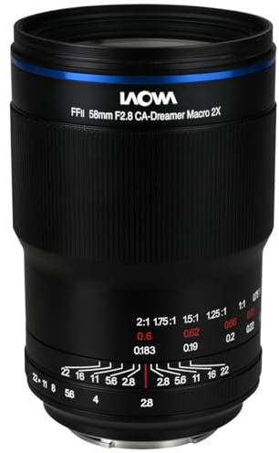 LAOWA Objectif 58mm f/2.8 2X Ultra Macro APO Compatible avec Sony E | Provenance France. Emballage securisé. Livré avec Facture dont TVA.