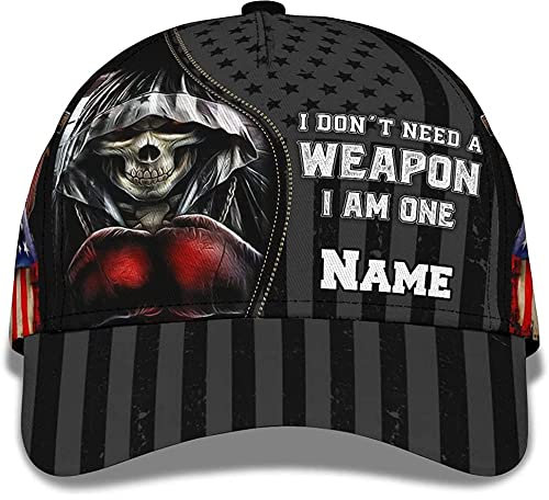 831 Herren Damen Basecap Mode Visier Hut Leicht Baseball Kappe Mütze Für Golf Kletter Draussen Ich Brauche Keine Waffe, Ich Bin Der Sensenmann
