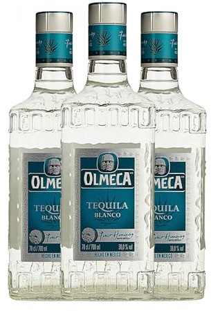 Tequila Olmeca Blanco 70 cl (Caja de 3 Botellas de 70 cl)