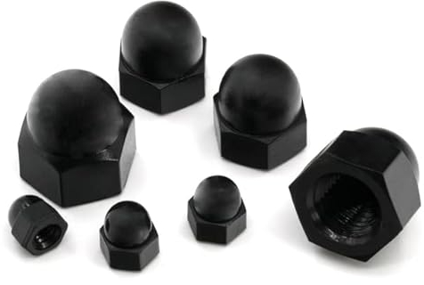50 Stück Hutmutter M3 M4 M5 M6 M8 M10 M12 M14 M16 M20 M24 304 Edelstahl Schwarz Weiß Nylon Messing Kappenabdeckung Kuppel-Blindmuttern-M5 (30 Stück), Messing ( Color : Black Nylon , Size : M16 (2pcs)